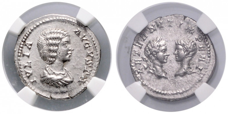 RÖMISCHES REICH, Julia Domna, Gemahlin des Septimius Severus, +218, AR Denar (19...