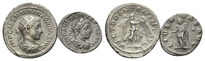 RÖMISCHES REICH, Elagabal, 218-222, AR Antoninian, Rom. Büste mit Strahlenkrone ...