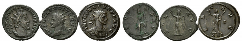 RÖMISCHES REICH, Victorinus, 268-270, AE Antoninian, Lyon o. Trier. Büste mit St...