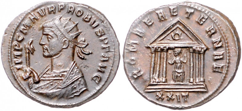 RÖMISCHES REICH, Probus, 276-282, AE Antoninian. Büste l. mit Strahlenkrone, häl...