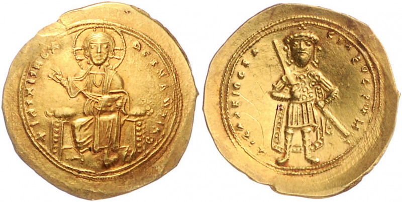 BYZANTINISCHES REICH, Isaac I., 1057-1059, AV Histamenon Nomisma =Scyphat, Konst...