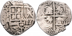 BOLIVIEN, Philipp III., 1598-1621, 4 Reales o.J.(1605-1613) P.R., Potosi.
ss
KM 9
