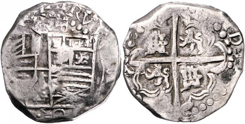 BOLIVIEN, Philipp III., 1598-1621, 8 Reales o.J. P.O., Potosi. 26,66g.
ss
Zu C...