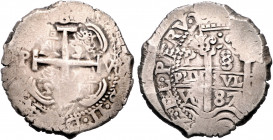 BOLIVIEN, Karl II., 1665-1700, 8 Reales 1687 P.VR, Potosi. 28,40g.
schöne gleichmäßige Patina, ss
C.-C.6893; KM 26