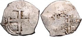 BOLIVIEN, Philipp V., 1700-1724 u. 1724-1746, 4 Reales 1715 P.Y., Potosi.
s-ss
KM 30
