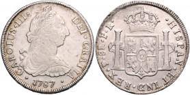 BOLIVIEN, Karl III., 1759-1788, 8 Reales 1787 PR, Potosi.
ss+
KM 55