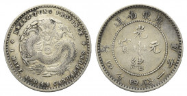 CHINA, Ching-Dynastie, 1644-1911, 9. Kaiser Kuang Hsü, 1875-1908. 20 Cents o.J. (1890-1908), Kwang-Tung. 5,34g.
ss
KM 201