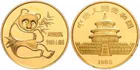 CHINA, Volksrepublik, seit 1949, 50 Yuan 1982, Panda. 1/2 Oz. -Mwst befreit-
GOLD, st
PAN-3B