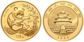 CHINA, Volksrepublik, seit 1949, 50 Yuan 1994, Panda. 1/2 Oz. -Mwst befreit-
GOLD, selten, st