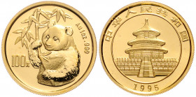 CHINA, Volksrepublik, seit 1949, 100 Yuan 1995, Panda. 1 Oz. -Mwst befreit-
GOLD, st