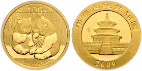 CHINA, Volksrepublik, seit 1949, 100 Yuan 2009, Panda. 1/4 Oz. -Mwst befreit-
GOLD, st
Schön 1721