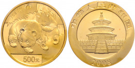 CHINA, Volksrepublik, seit 1949, 500 Yuan 2008, Panda. 1 Oz. -Mwst befreit-
GOLD, orig. verschweißt, st