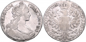 ERITREA, Vittorio Emanuele III. von Italien, 1900-1945, Tallero 1918 R, Rom. Büste Maria Theresias r. Rs.Gekrönter Adler mit dem Wappen von Savoyen au...