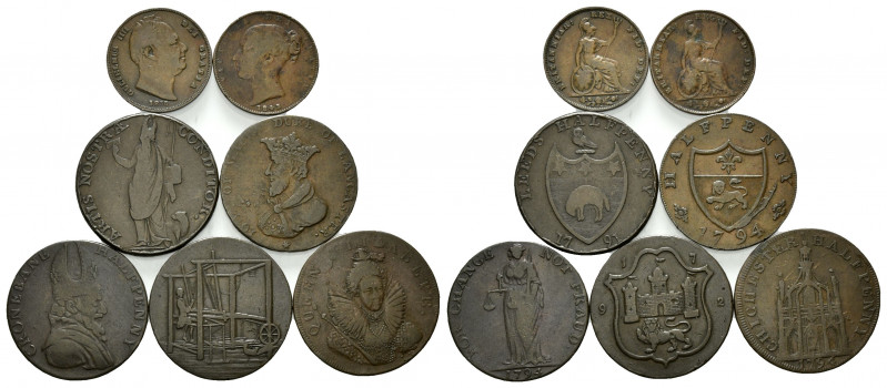 GROSSBRITANNIEN, Wilhelm IV., 1830-1837, Farthing 1835, 1843. DAZU:Halfpenny-Tok...