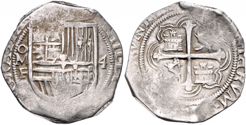 MEXIKO, Philipp III., 1598-1621, 4 Reales o.J. MoF, Mexico City. 13,51g.
ss
KM...