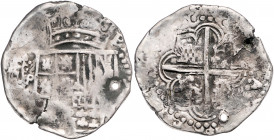 PERU, Philipp II., 1556-1598, 8 Reales o.J., P.M. Potosi. 26,86g.
gelocht, Sr., f.ss
C.-C.4511