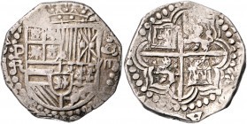 PERU, Philipp III., 1598-1621, 8 Reales o.J., P.R. Potosi. Armas coronadas. 27,16g.
gut ausgeprägt, ss
C.-C.4506ff.; Tipo 68