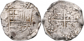 PERU, Philipp IV., 1621-1665, 8 Reales. Jahr nicht lesbar. P.Z(?). Potosi. 26,89g.
ss
C.-C.Tipo 105