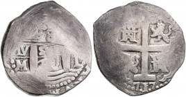 PERU, Philipp V., 1700-1746, 8 Reales 1717 L.M., Lima. 26,59g.
selten, Datum klar lesbar, s-ss
KM 34