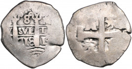 PERU, Philipp V., 1700-1746, 8 Reales 1718 L.M., Lima. 26,27g.
Datum klar lesbar, ss/s
KM 34