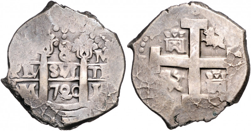 PERU, Philipp V., 1700-1746, 8 Reales 1720 L.M., Lima. 26,51g.
selten, gut ausg...