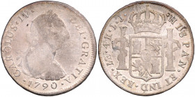 PERU, Carlos IV., 1788-1808, 4 Reales 1790 IJ, Lima. Büste Karl III.
f.ss
KM 86