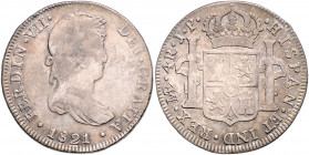 PERU, Ferdinand VII., 1808-1822, 4 Reales 1821 JP, Lima.
schöne Patina, prägeschw., Kr.i.r.Feld, ss
KM 116