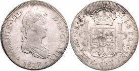 PERU, Ferdinand VII., 1808-1822, 8 Reales 1817 JP, Lima.
Rs.l.Belagreste, f.vz
KM 117.1