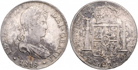 PERU, Ferdinand VII., 1808-1822, 8 Reales 1818 JP, Lima.
kl.Kr., ss
KM 117.1