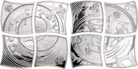 POLEN, Republik, seit 1989, 4 x 10 Zlotych 2012 als 4eckiges Puzzel zur Fußball-EM. Mit Zertifikat.
Orig.-Etui, PP
KM Y.825-828; F.K.143-146