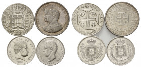 PORTUGAL, Johannes, Prinzregent, 1799-1816, 400 Reis 1815 (kl.Zainende ss); Ludwig I., 1861-1889, 500 Reis 1888 (f.vz); Carlos I., 1889-1908, 500 Reis...
