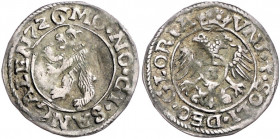 SCHWEIZ / ST. GALLEN, Stadt, Groschen 1572. 2,32g.
l.prägeschw., ss-vz
HMZ 2-891k