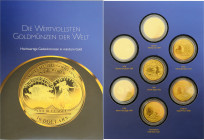 SOLOMON-INSELN, Republik, seit 1978, 10 Dollars 2017 (999.9) =1/100 Unze. Die wertvollsten Goldmünzen der Welt. 7x 0,31g =2,17g; je 45mm. Mit Zertifik...