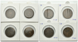 TIBET, XIII. Dalai Lama Thuptan Gyatso, 1876-1933, 5 Skar Jahr 15-48 =1914, Dode. Rs.Kreis-Symbol in der Mitte. DAZU:15-49, 15-50, 15-51.
4 Stk., ss...