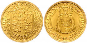 TSCHECHOSLOWAKEI, Republik, 1918-1939, Dukat 1923. -Mwst befreit-
GOLD, Rs.Kr., f.st
KM 8