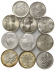 TSCHECHOSLOWAKEI, Volksrepublik, 1948-1993, 500 Korun 1981 Stur; 1983 Nationaltheater; 1987 Lada; 1988 Matica; 1988 Nationale Einheit; 1992 Komensky (...