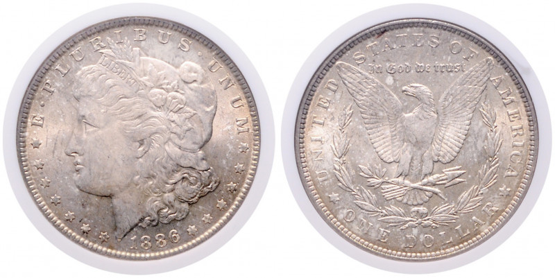 VEREINIGTE STAATEN VON AMERIKA, Morgan-Dollar 1886, Philadelphia.
schöne Patina...