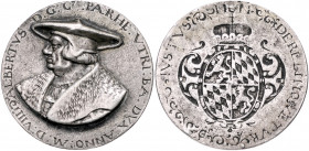 INDUSTRIE UND HANDWERK, AUGSBURG, Stadt, Silber-Gussmed. 1508 (Vorbild von F.Hagenau) a.d. Augsburger Gewandschneider und Kaufmann Ambrosius Hechstett...