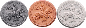 PORZELLAN, GAILDORF, Porzellanmünze 1922 der Majolika-Werke (Württemberg) zu 10 (o.N.) (5x). DAZU:RAVENSBURG, Porzellanmünze 1923 der Majolika-Were zu...