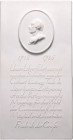 PORZELLAN, Friedrich II. der Große, 1740-1786, Einseit. Porzellanplakette o.J. (1986) von KPM Berlin a.s. 200.Geburtstag. Büste l. im Oval über Regier...
