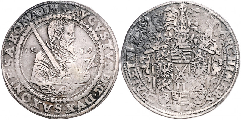 SACHSEN, August, 1553-1586, Reichstaler 1559.
ss
Dav.9795; Schnee 713
