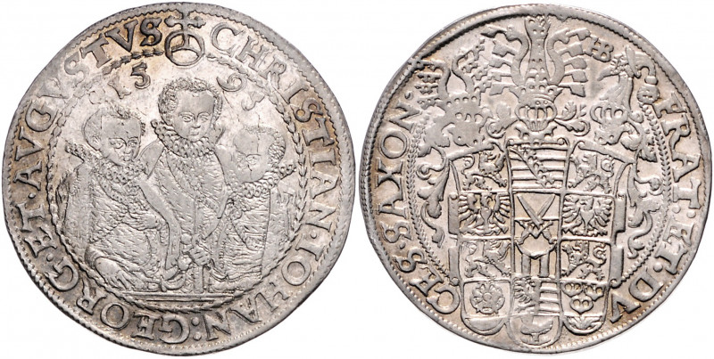 SACHSEN, Christian II., Joh.Georg I. und August (Vormundsch.), 1591-1601, Reichs...
