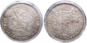 SACHSEN, Johann Georg I., 1615-1656, Reichstaler 1624, Dresden. Mzz.Schwan. 29,26g. Das Mzz. Schwan steht für den seit 1605 tätigen Münzmeister Heinri...