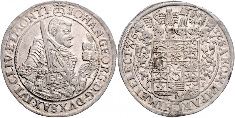 SACHSEN, Johann Georg I., 1615-1656, Reichstaler 1632 HI, Dresden.
prägefr., vz...