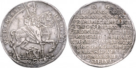 SACHSEN, Johann Georg II., 1656-1680, Reichstaler 1657. Vikariat. Vs.Graffito "T-H".
ss
Dav.7630; Mers.1154; Schnee 901