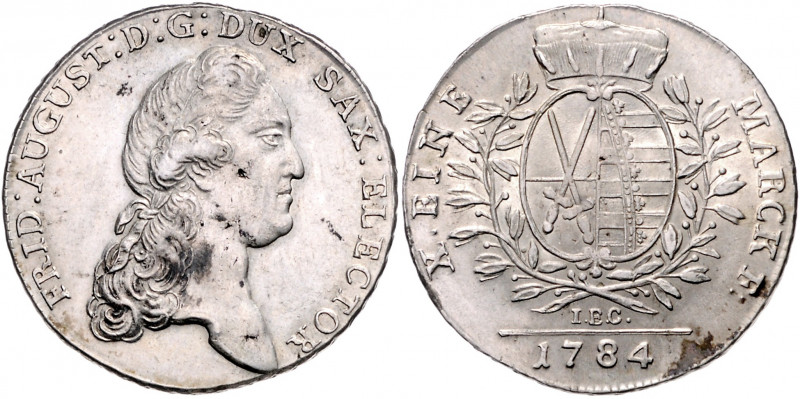 SACHSEN, Friedrich August III., 1763-1806, Konventionstaler 1784 IEC, Dresden. 2...