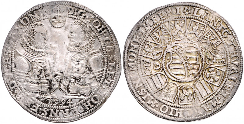 SACHSEN-COBURG-EISENACH, Johann Casimir und Johann Ernst, 1572-1633, Reichstaler...