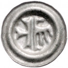 SCHLESIEN-OPPELN, Bolko V., 1430-1460, Hohlheller o.J. (um 1450). Halbes Kreuz und halber Adler. 0,27g.
vz
Friedensb.; 797; Saurma-Jelt.Taf; .VII,37...