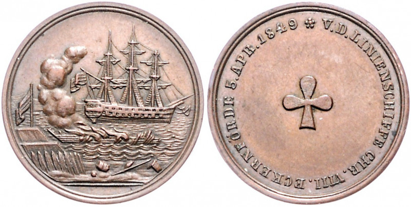 SCHLESWIG-HOLSTEIN, Zeit der Erhebung, 1848-1851, Br.-Whistmarke 1849 a.d. Seege...