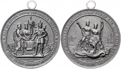 SCHLESWIG-HOLSTEIN, Zeit der Erhebung, 1848-1851, Tragb. Eisenmed. 1848 von Lorenz auf den Beginn der Erhebung gegen Dänemark. Christian I. von Oldenb...